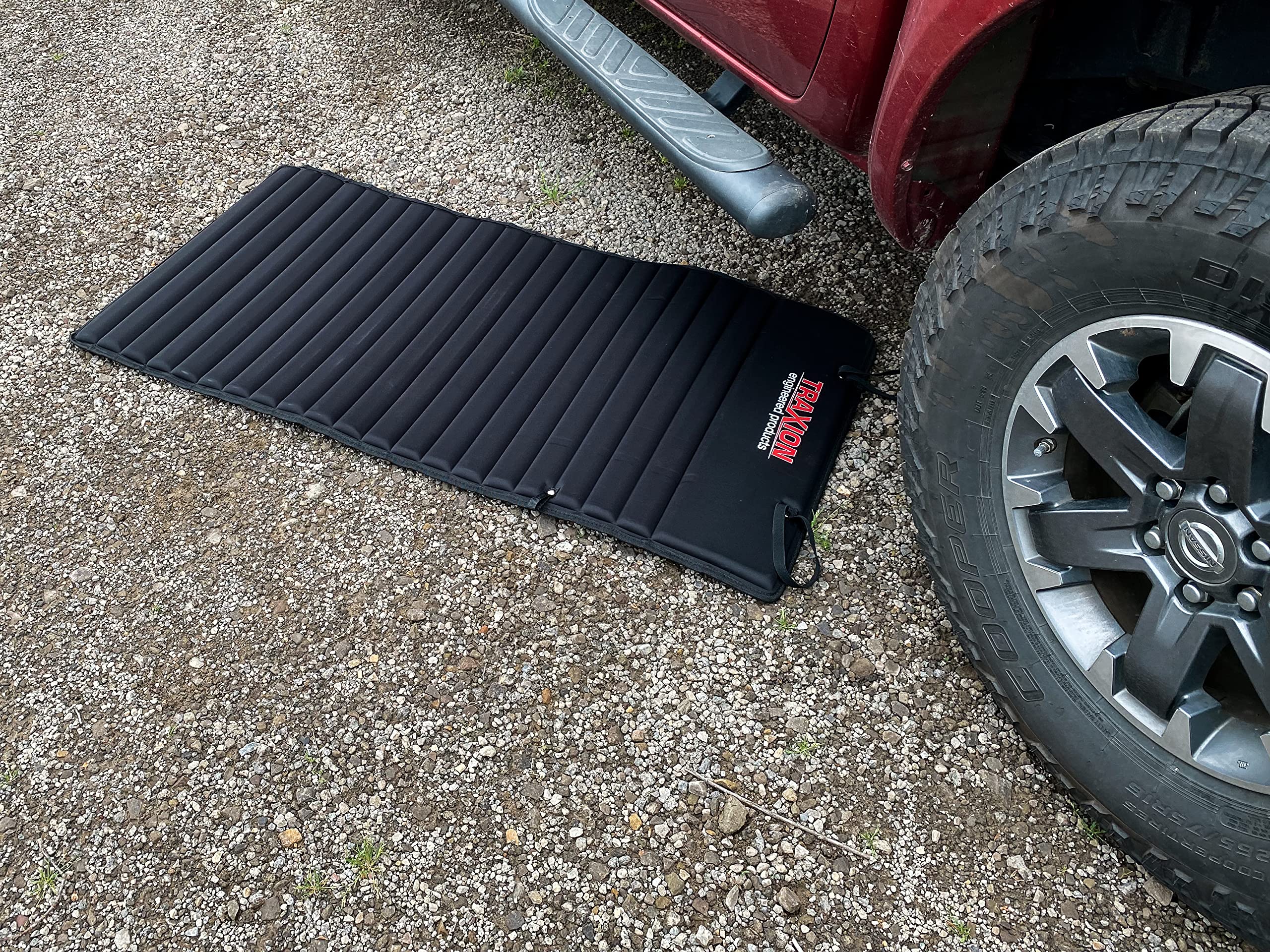 Traxion VersaMat measures 46 3/4 by 25 inches for ample space.