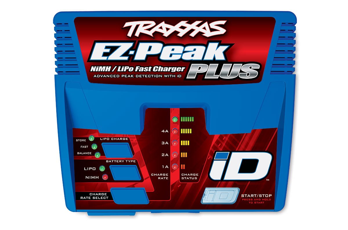 Traxxas EZ-Peak Plus built-in cooling fan keeps charging cool during fast sessions.