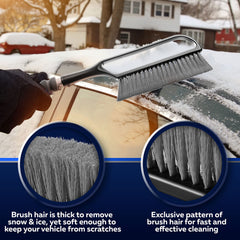 Trazon detachable scraper makes compact storage easy