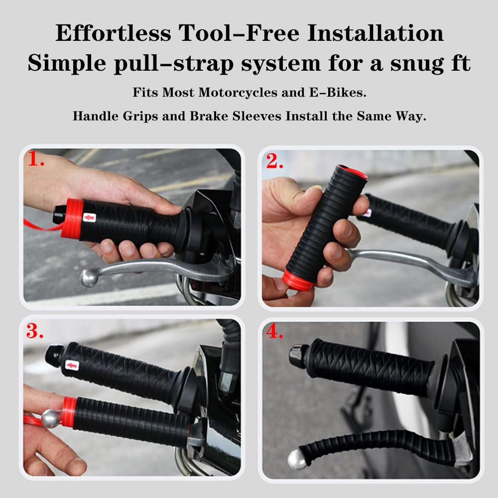Treayes grip installed on handlebars for comfortable, secure ride
