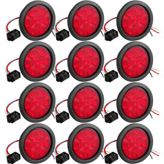 Treela 4 inch round LED trailer tail light ready for trucks and RVs with bright signal