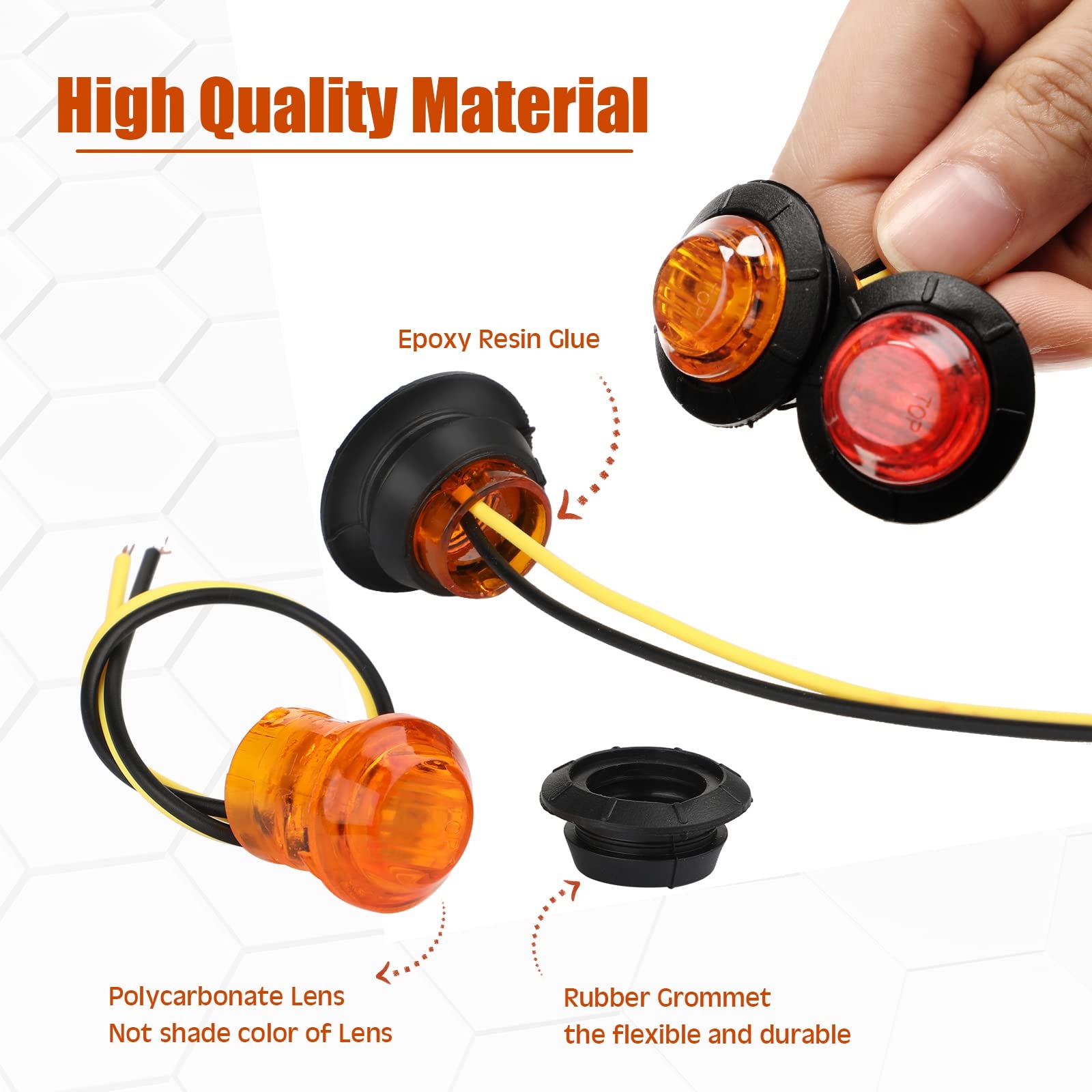 Treela SMD LED module close-up, bright lumen performance for safe night driving.