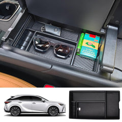 Treesiche center console organizer fits Lexus RX 2023–2026, reducing clutter and keeping essentials within reach.