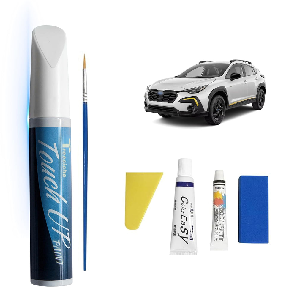 Treesiche K1X Crystal White Pearl touch-up paint for Subaru with near-perfect color match