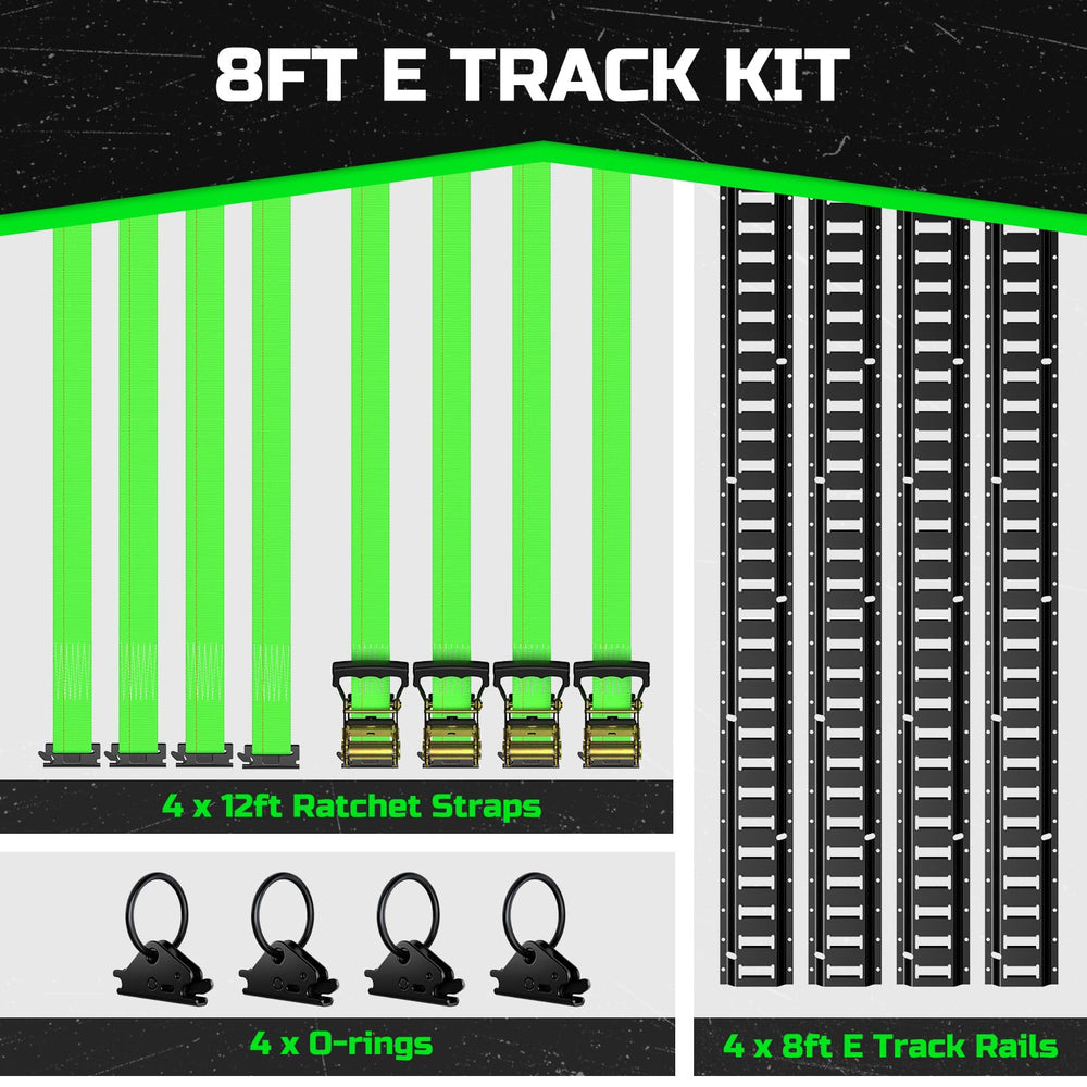 Trekassy 48-slot E-Track rail enables flexible cargo configurations