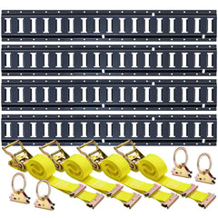 Trekassy E-Track rail 4ft horizontal enables flexible tie-down points on trailers