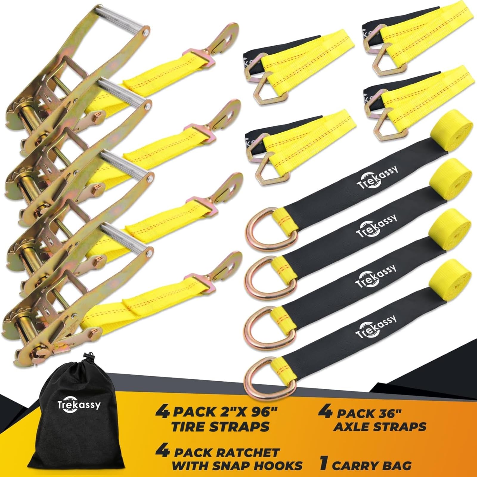 Trekassy UV-coated heavy-duty strap resists sun and wear on road trips