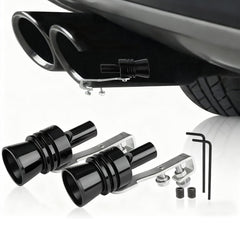 TrekaYumo turbo whistle on exhaust pipe 2-pack adds a bold, sporty sound.