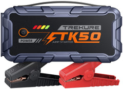 TREKURE car jump starter compact design fits in your glove box for quick access