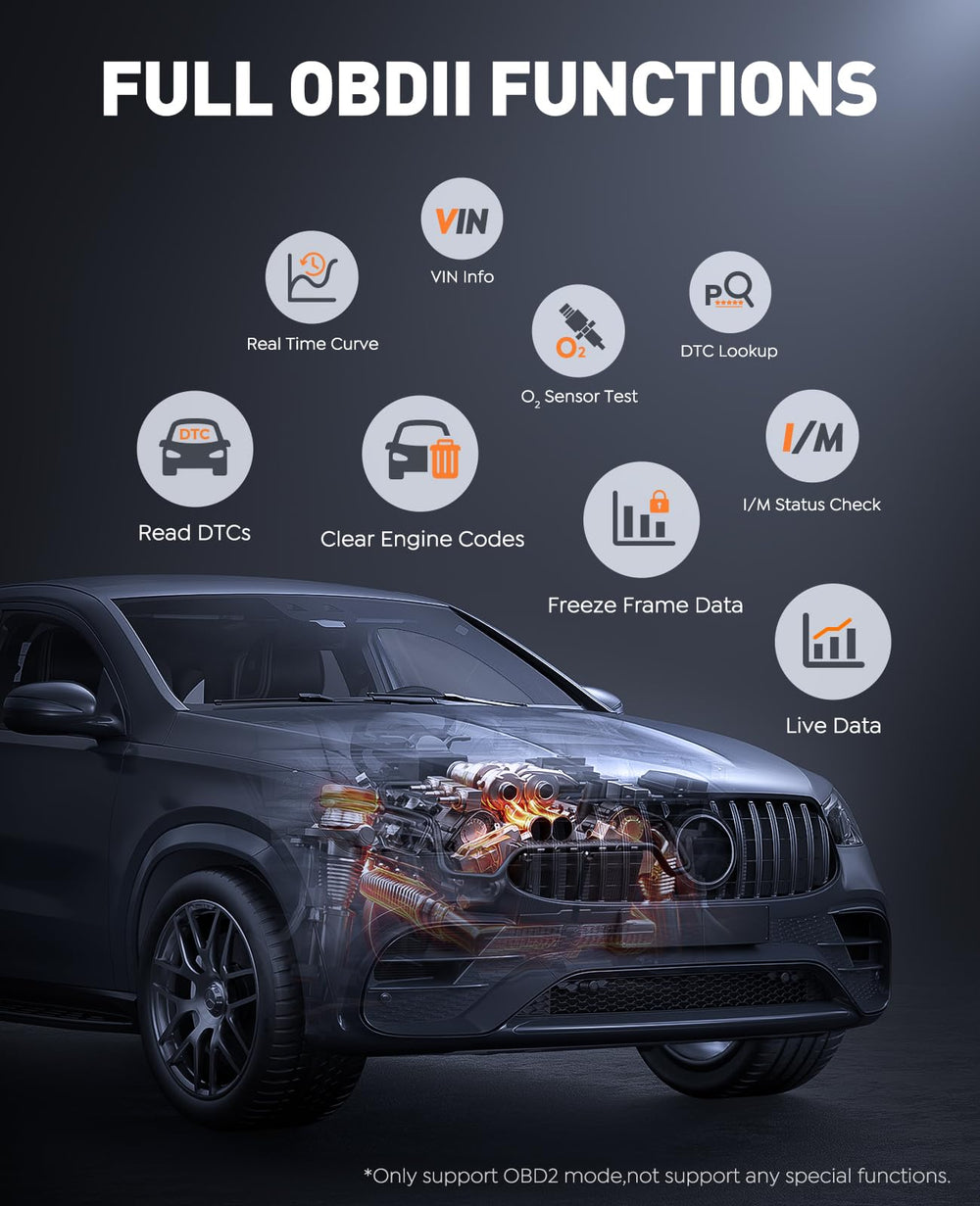 TREKURE diagnostic tool showing live data and codes