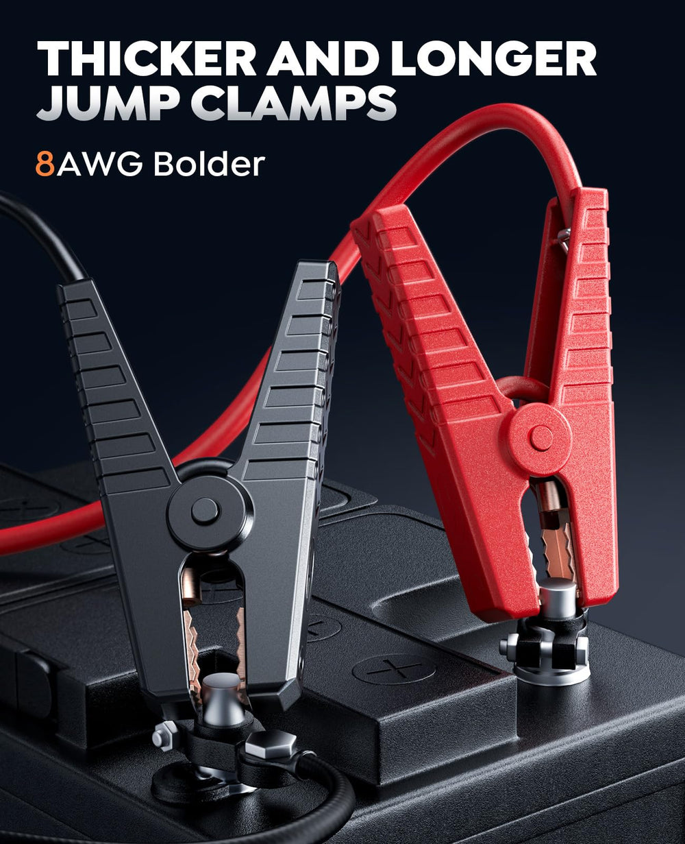 TREKURE jump starter portable handle aids easy transport and access