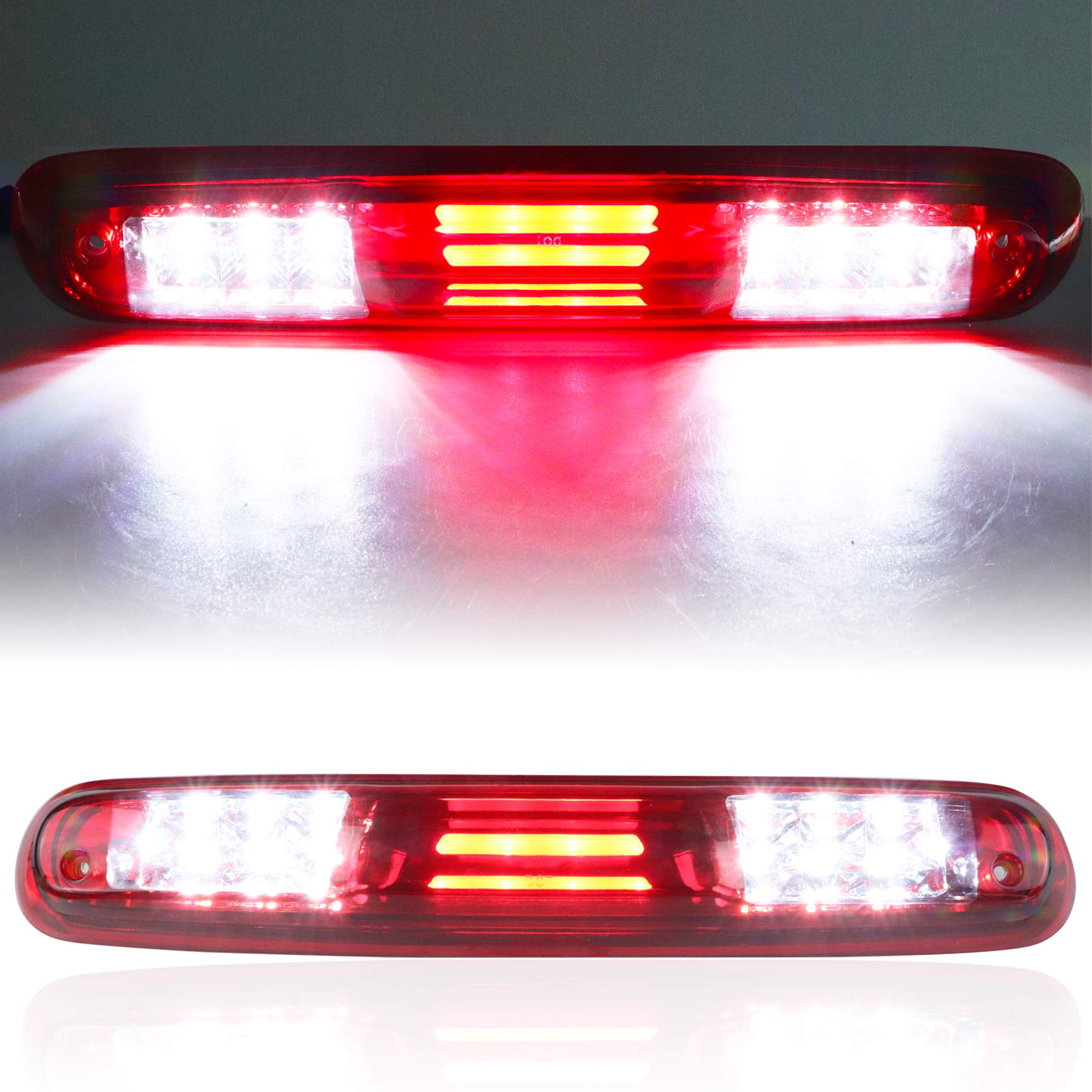 Tresound 3D LED bar tail light for Silverado/Sierra enhances rear visibility at night.
