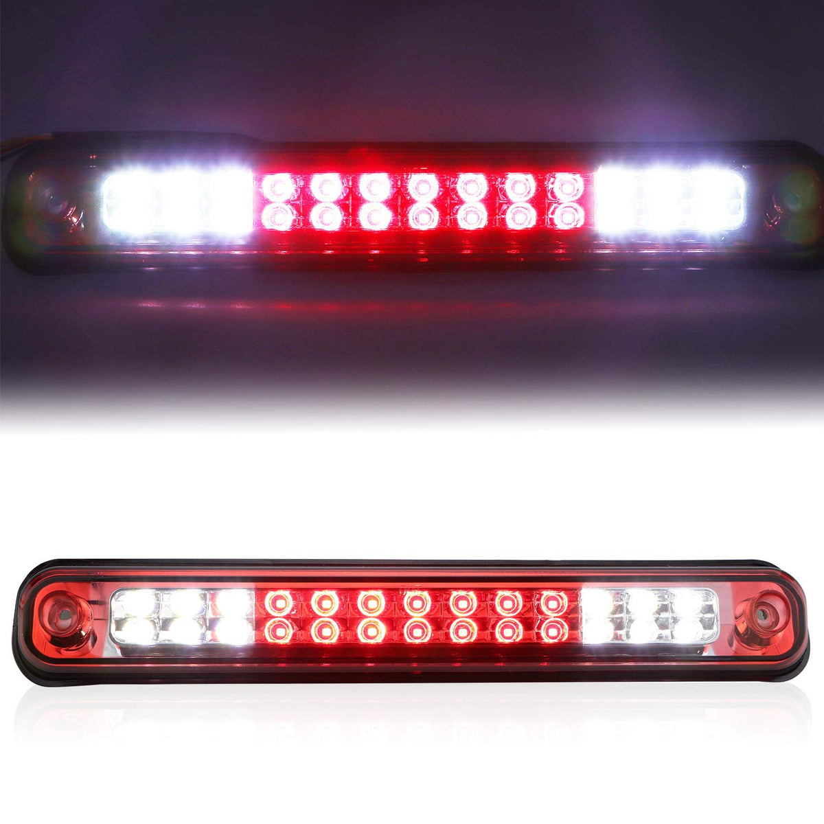 Tresound 3rd brake light with chrome housing and red lens enhances rear visibility.