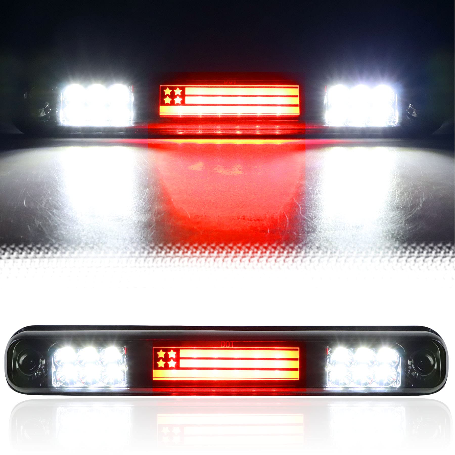 Tresound 3rd brake light with chrome housing and smoked lens for enhanced visibility