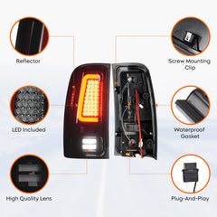 All-in-one Tresound taillight combines brake, turn, running, and reverse signals.
