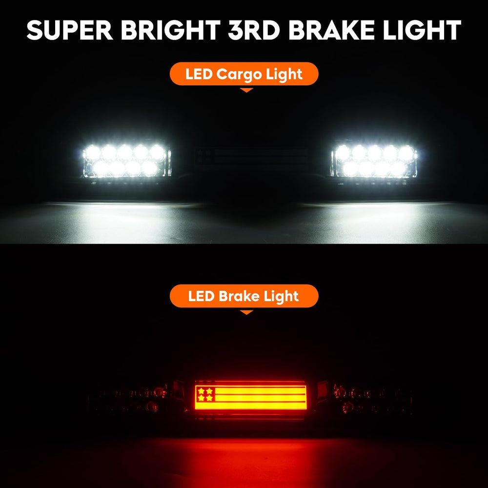Back-up light uses built-in LEDs for brighter illumination with Tresound taillights.