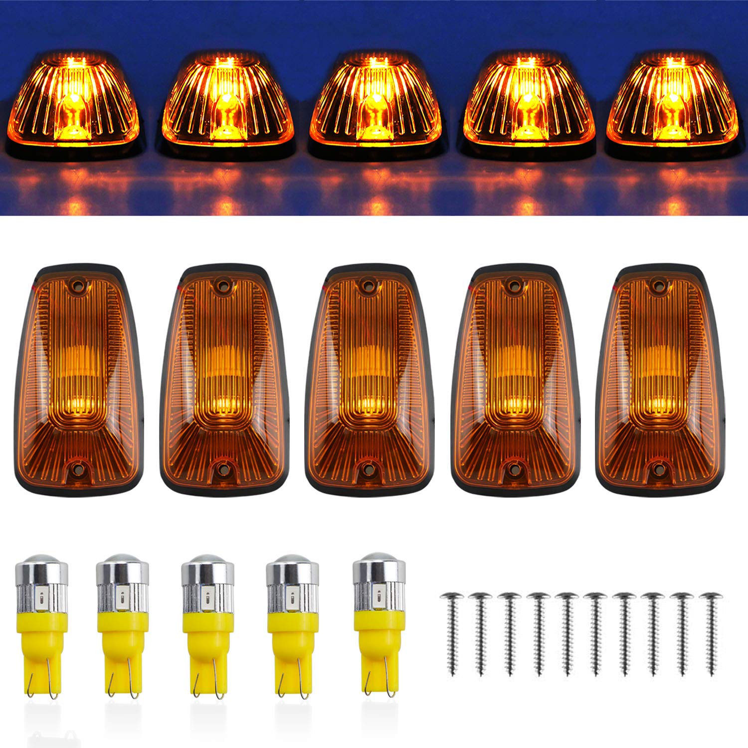 Tresound cab maker roof light cover for Chevy/GMC trucks with amber glow