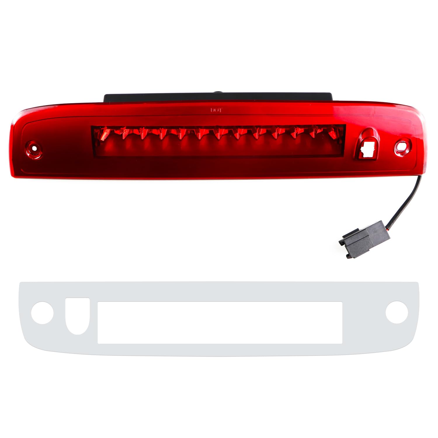 Tresound LED 3rd brake light with chrome housing close-up improves rear visibility at night.