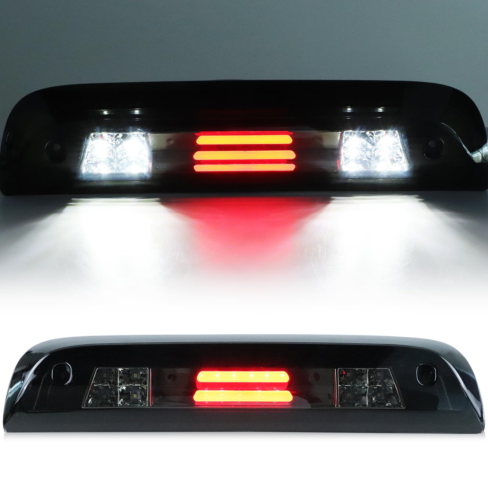 Tresound LED 3rd brake light with smoked lens enhances rear visibility on Silverado