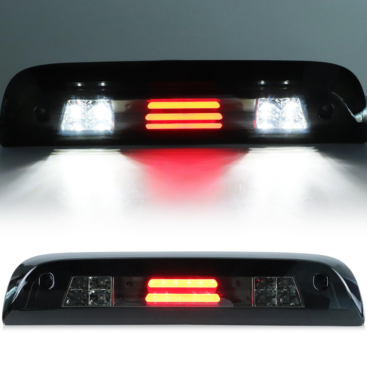 Tresound LED 3rd brake light with smoked lens enhances rear visibility on Silverado