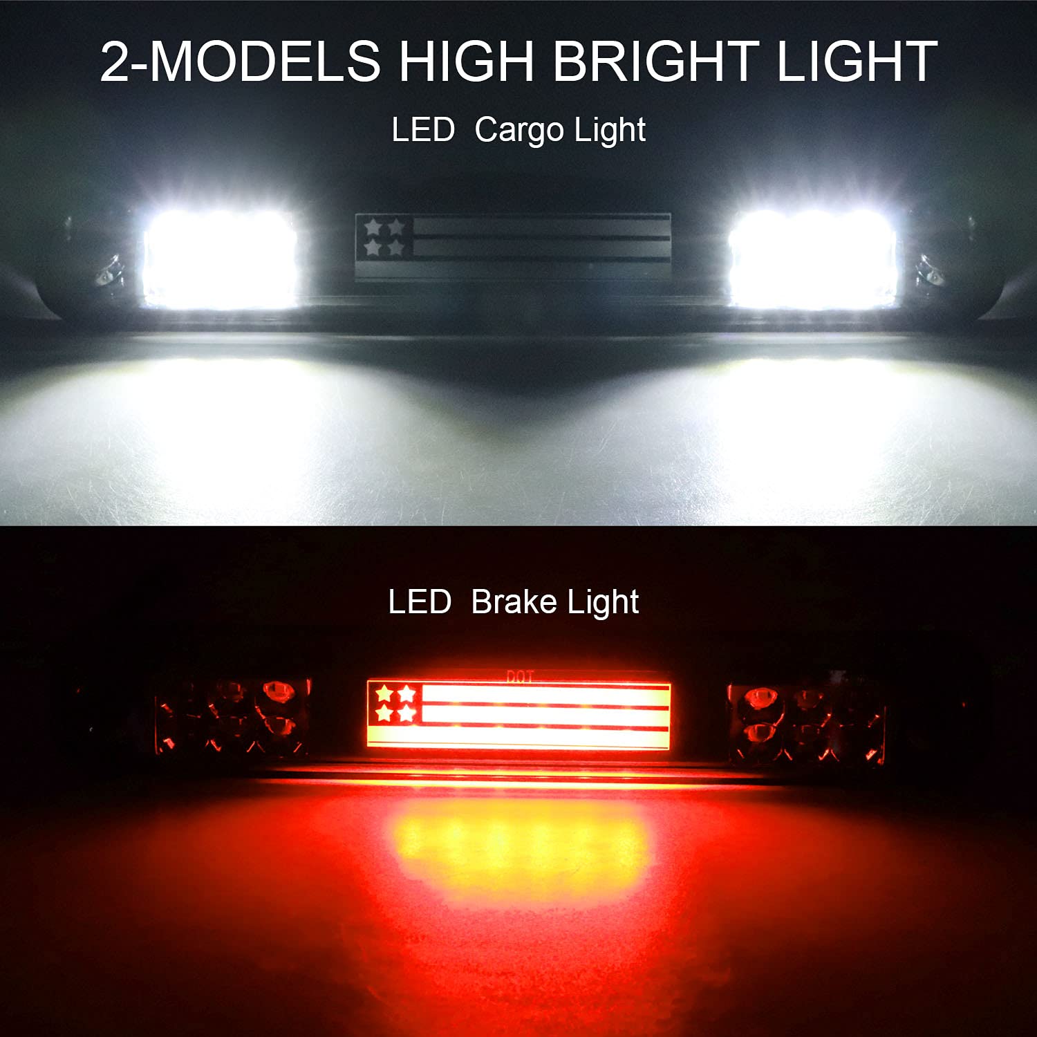 LED cargo light feature with waterproof ABS housing for trucks