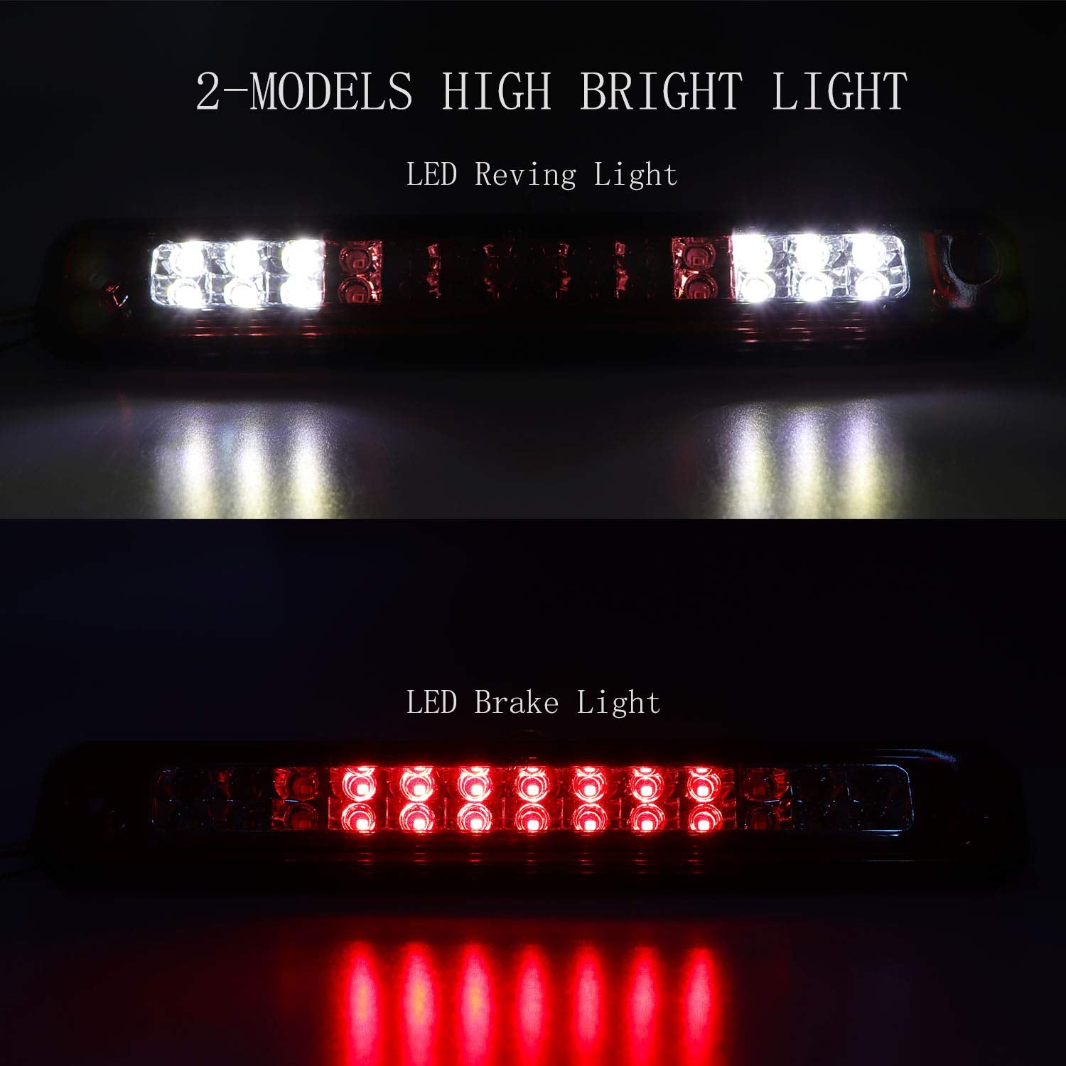 Tresound LED high-mount brake light for easier nighttime detection.