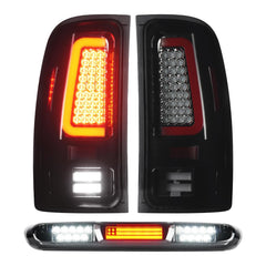 Tresound LED tail light with chrome housing and smoked lens improves night visibility for GMC Sierra.