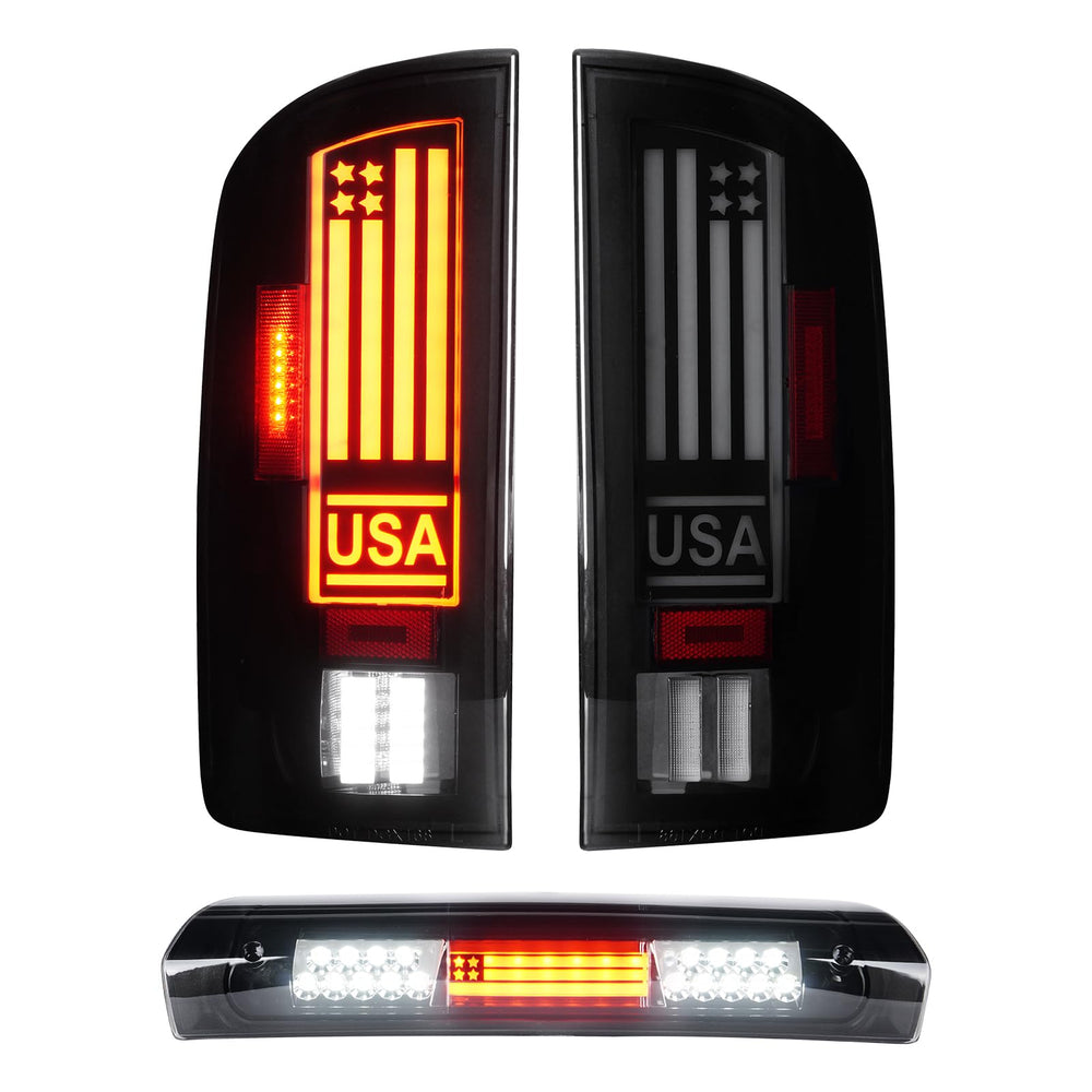 Tresound LED tail light for Dodge RAM 1500 rear assembly with enhanced visibility