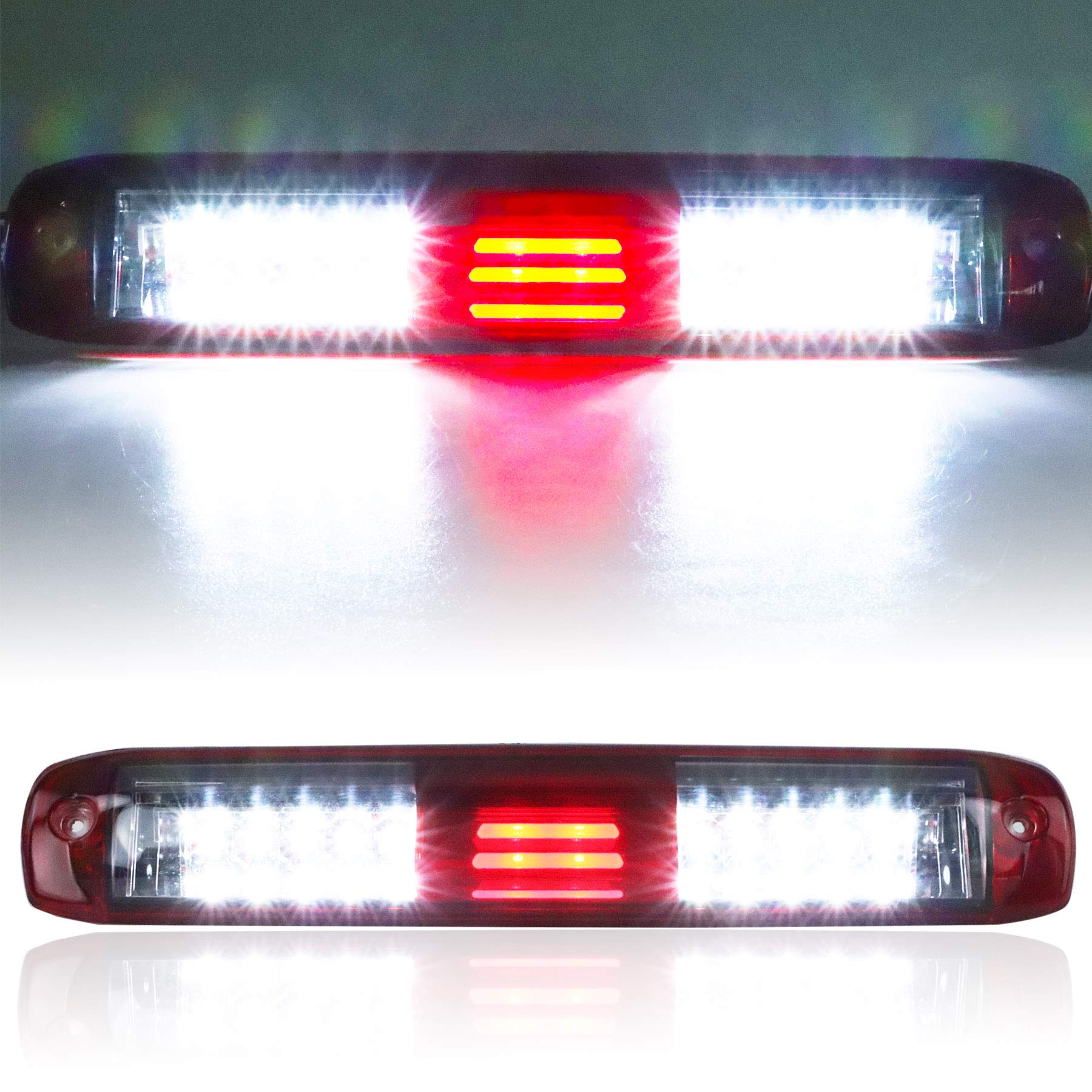 Tresound LED third brake light for Chevy Silverado with chrome housing improves rear visibility.