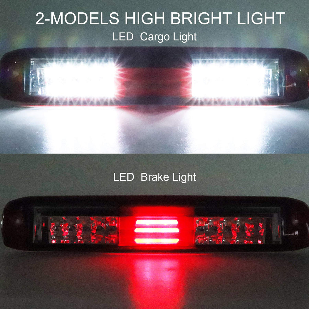 Tresound LED third brake light chrome housing close-up highlights durable lens and solid construction.