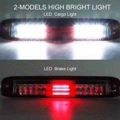 Tresound LED third brake light chrome housing close-up highlights durable lens and solid construction.