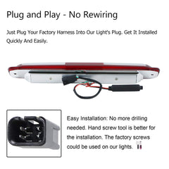 Tresound LED third brake light red lens provides high-visibility stop signaling.
