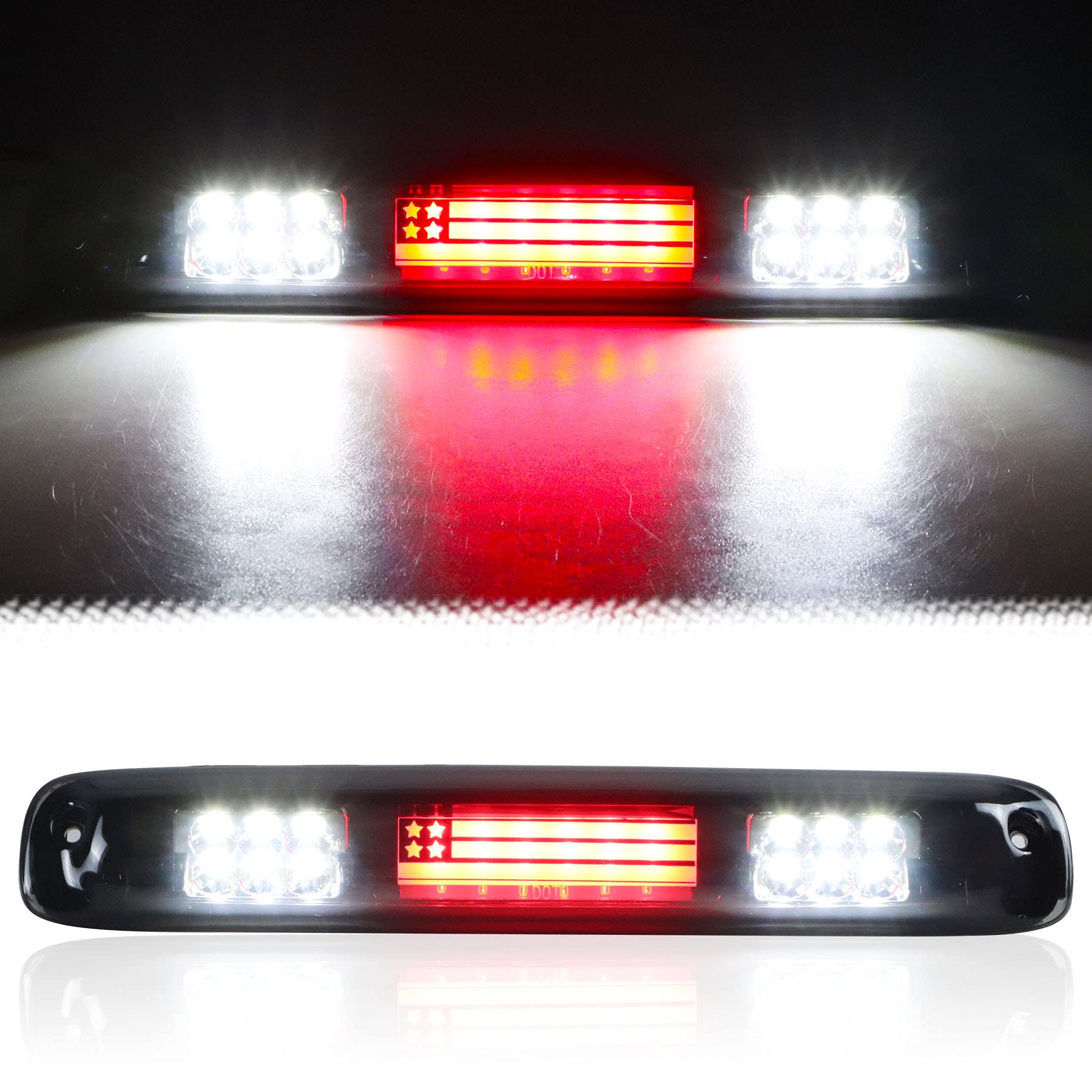 Tresound LED third brake light with smoked lens improves rear visibility.