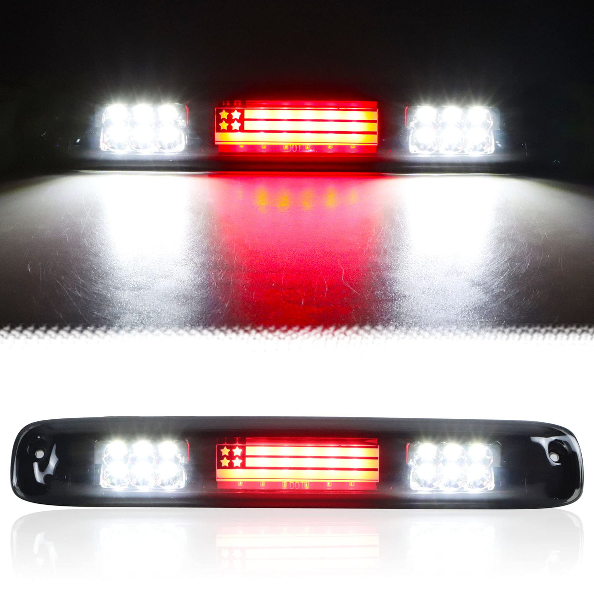 Tresound LED third brake light with smoked lens improves rear visibility.