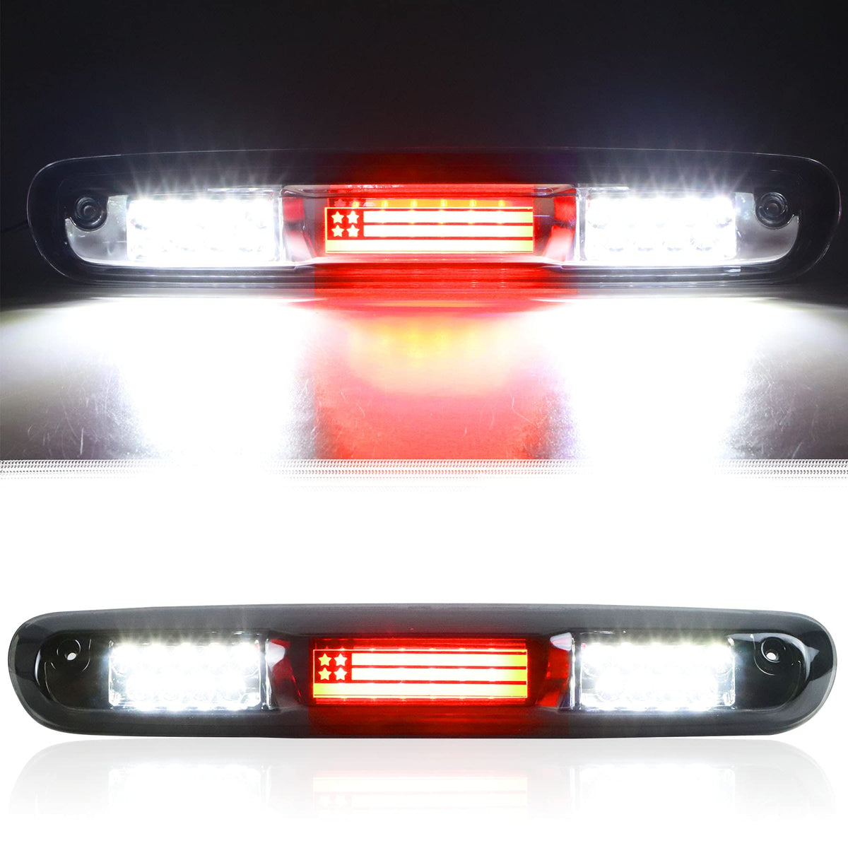 Tresound LED third brake light with smoked lens for Silverado enhances rear visibility