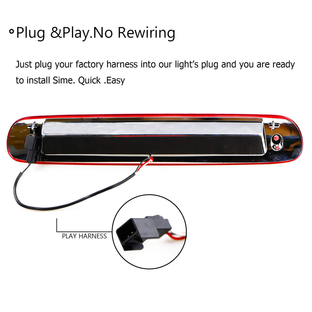 Tresound plug-n-play 3rd brake light for Silverado simplifies installation and upgrade.