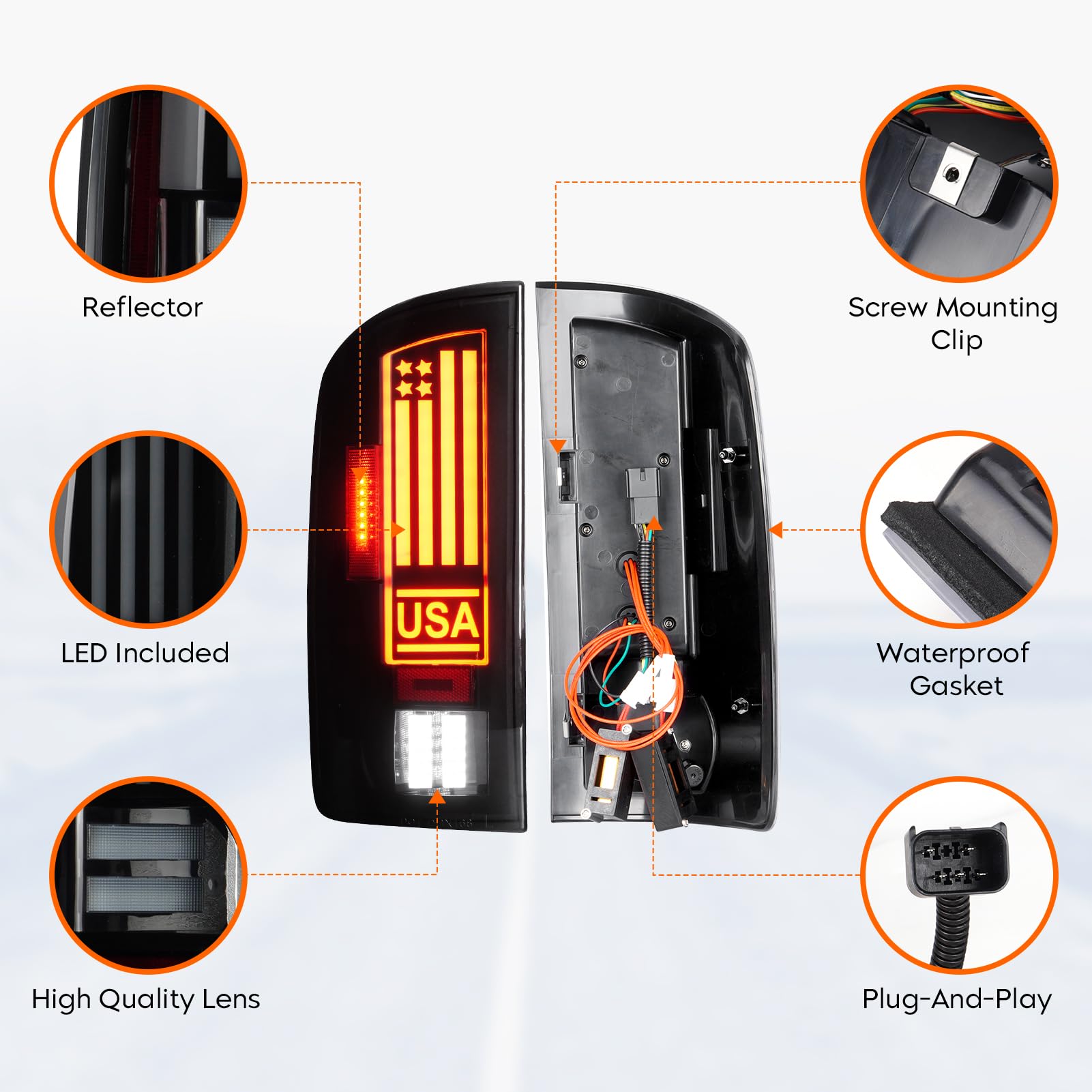 Tresound quality-controlled RAM taillight for long-term reliability