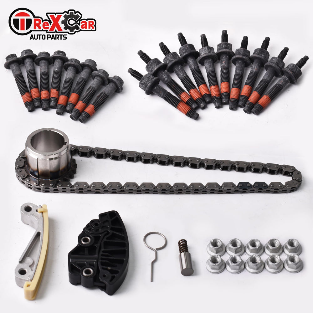 TREXCAR cylinder head bolts arranged for secure torque sequence