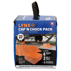 Tri-Lynx LynxCap toppers provide a smooth tire surface for easy leveling.