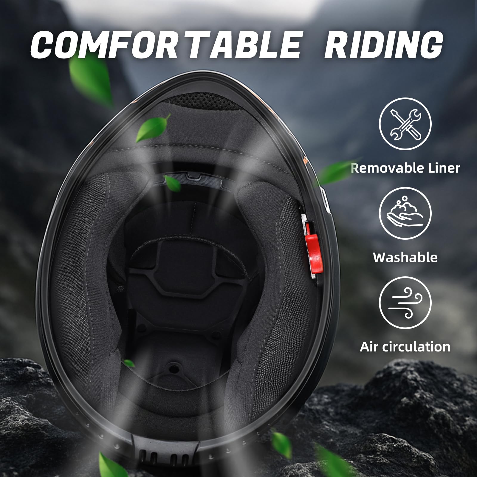 Triangle dual-visor system with sunshield for bright light and glare control.