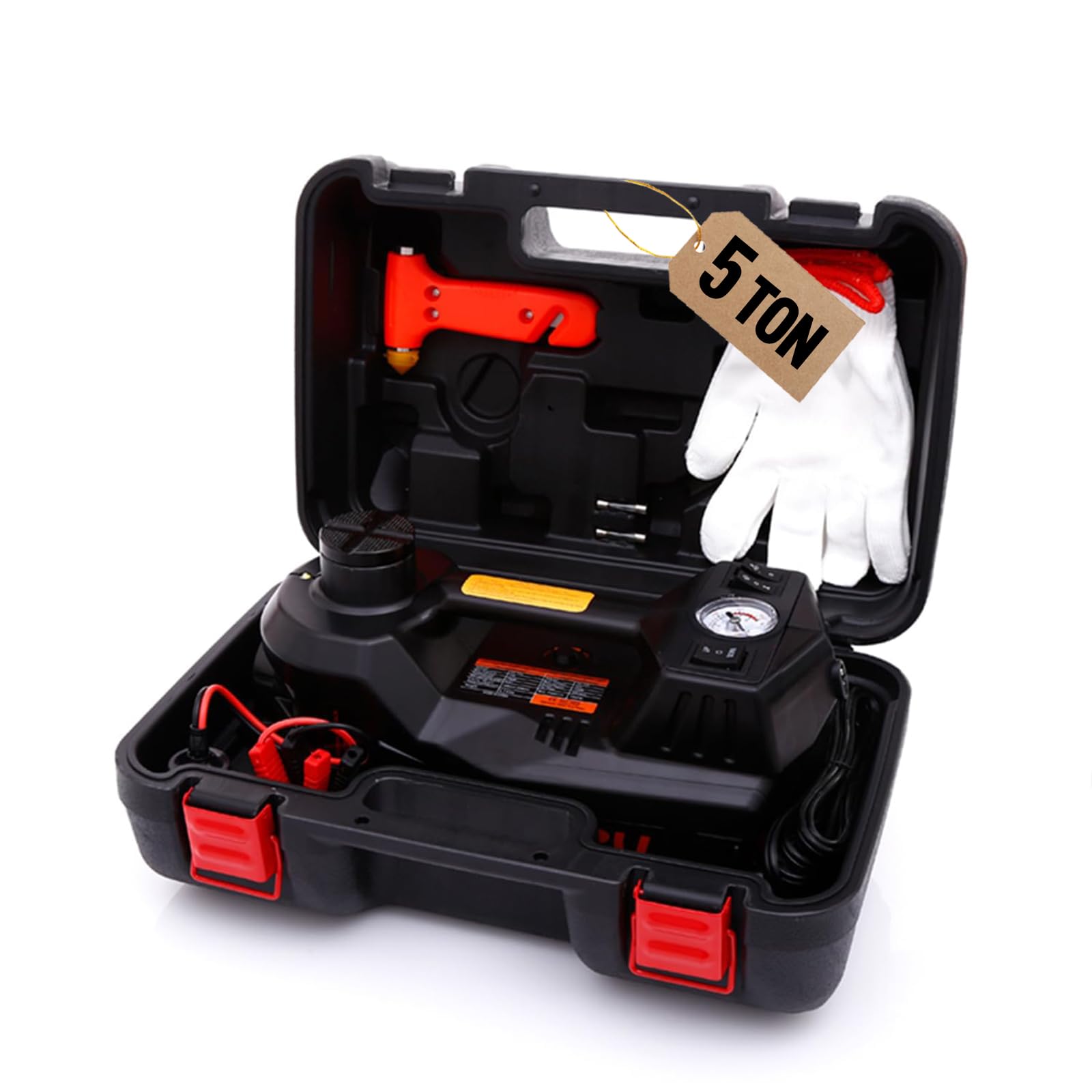 Trihelper electric car jack in lift setup for quick roadside raises