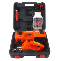 Trihelper electric jack 5t lift demonstrates quick vehicle lifting for maintenance.