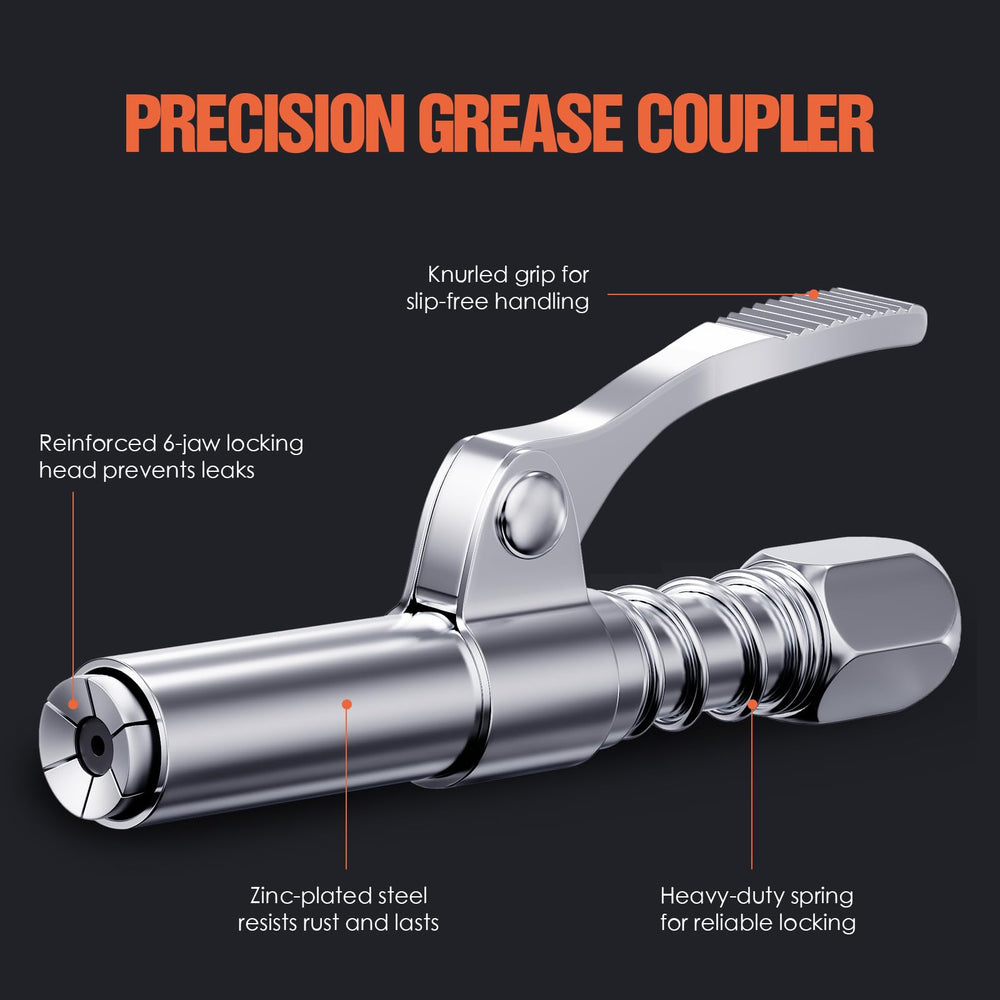 TRILINK grease gun adapter 1/8 NPT reaches tight grease points