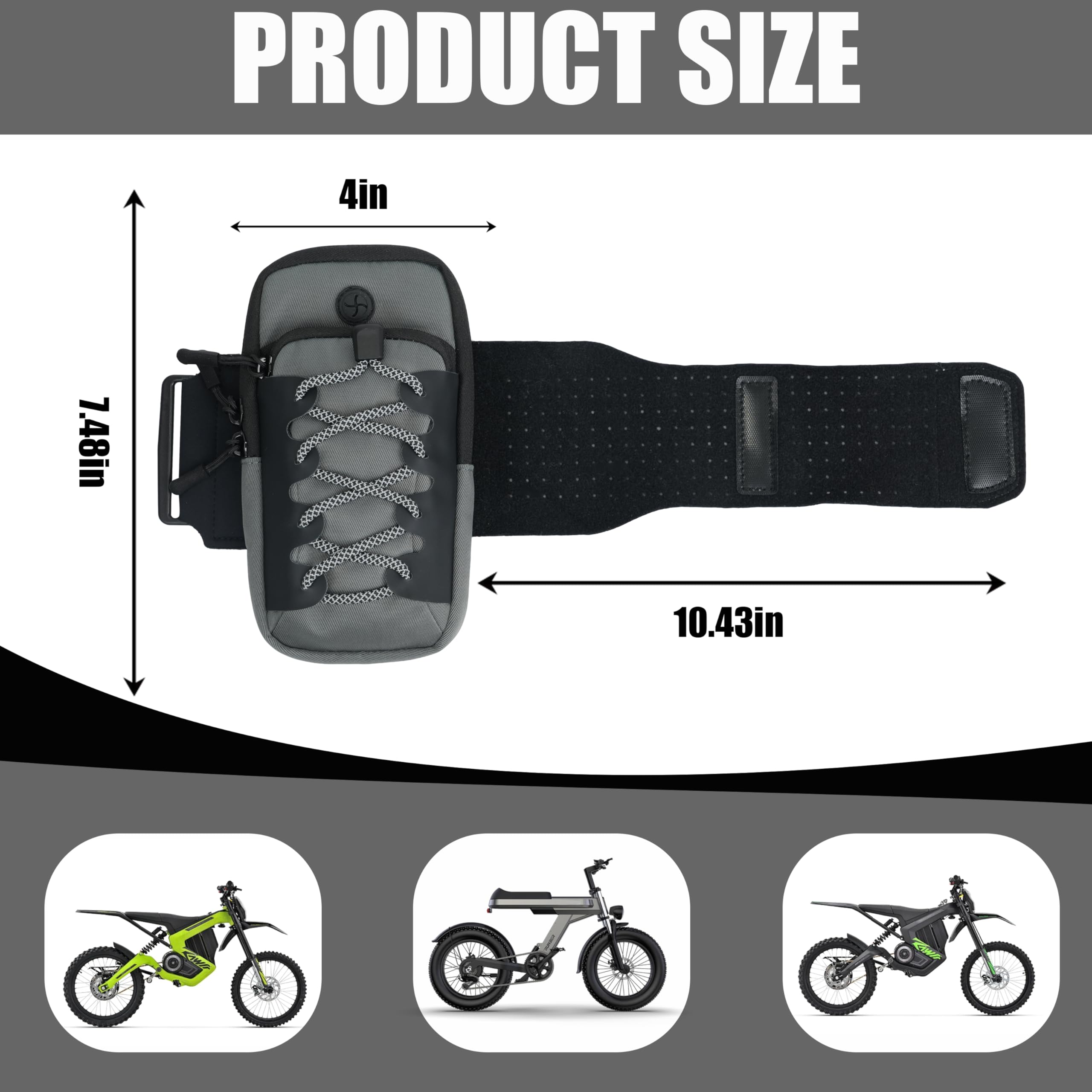 TRILVIX weather-resistant nylon frame bag protects gear from mud and rain on trails.