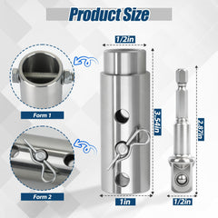 TRILVIX adapter includes drive socket adapter for cordless drills