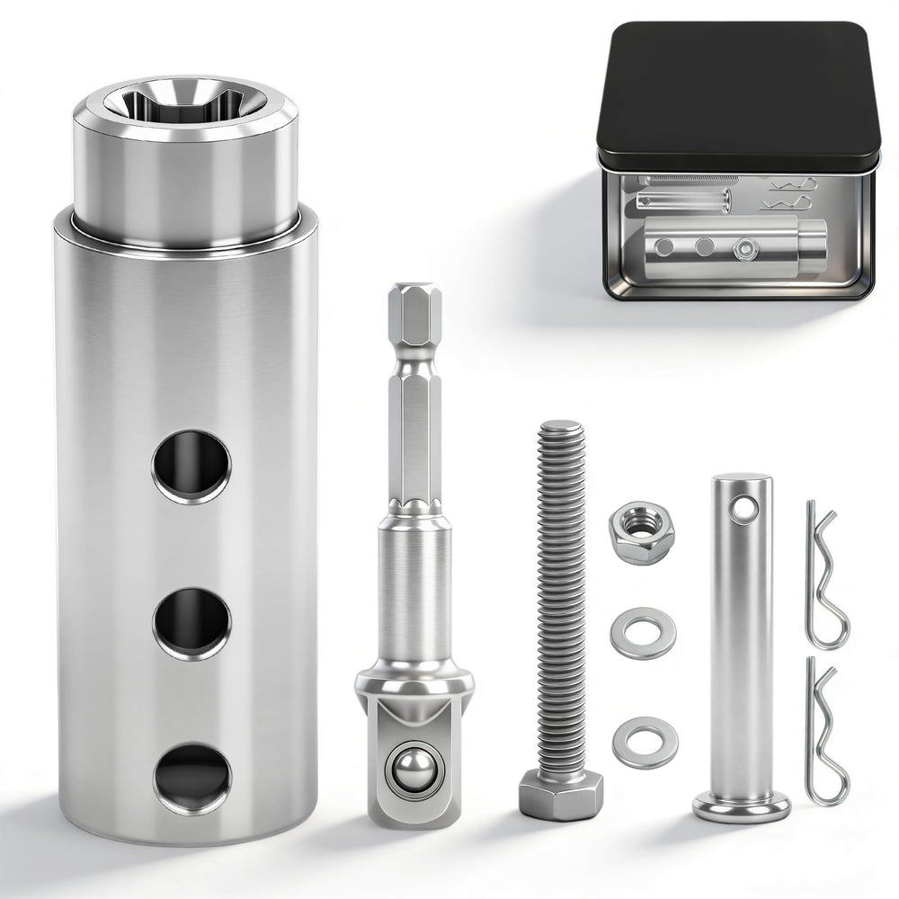 TRILVIX trailer jack drill adapter package for quick RV setup
