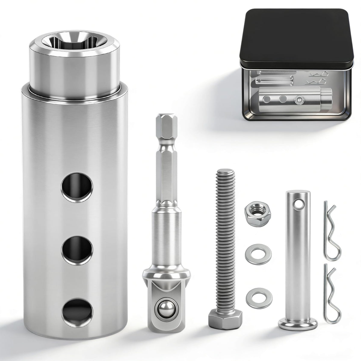 TRILVIX trailer jack drill adapter package for quick RV setup