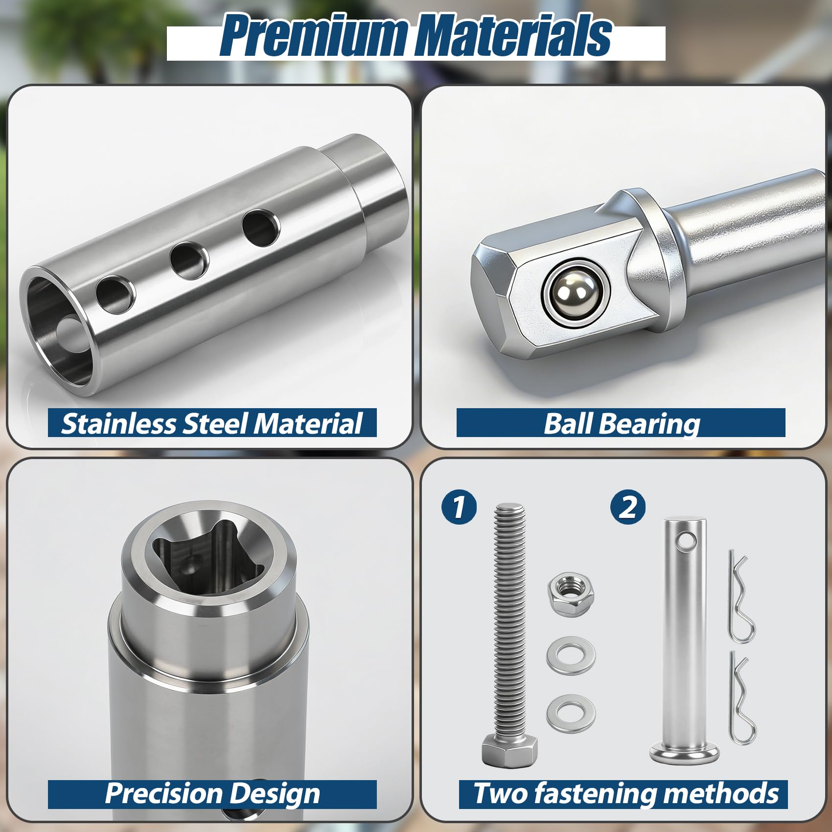 TRILVIX stainless steel trailer jack drill adapter withstands outdoor use