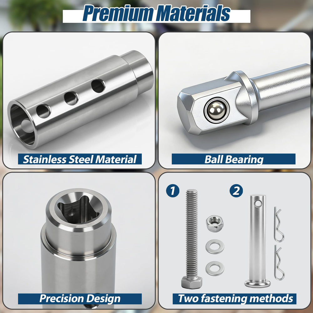 TRILVIX stainless steel trailer jack drill adapter withstands outdoor use