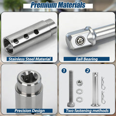 TRILVIX stainless steel trailer jack drill adapter withstands outdoor use